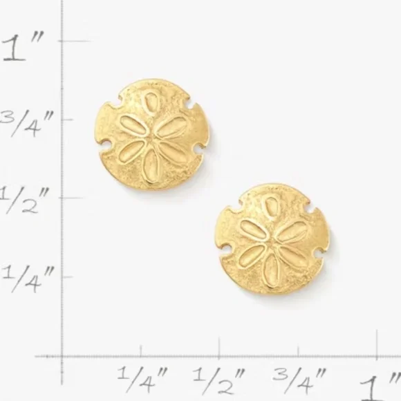 James Avery Sterling Silver Sand Dollar Studs - Picture 2 of 2